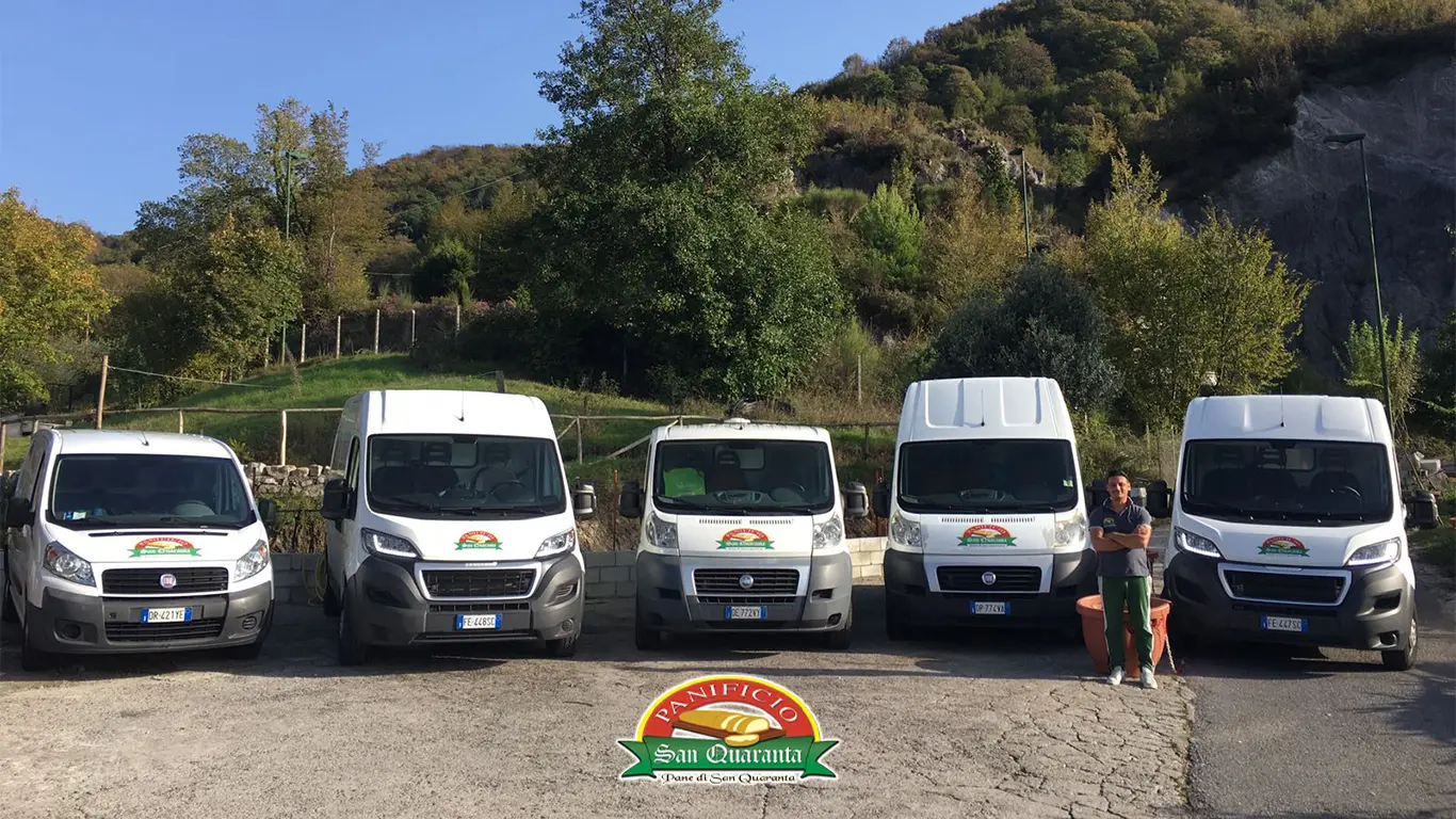 La nostra flotta per le consegne: Panificio San Quaranta a Tortora (Calabria)